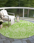 LOOMLAN Rugs Ken Lime Washable Indoor-Outdoor Rug