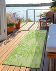 LOOMLAN Rugs Ken Lime Washable Indoor-Outdoor Rug
