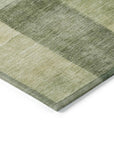 LOOMLAN Rugs Kiva Green Washable Indoor-Outdoor Rug