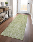 LOOMLAN Rugs Krymera Green Washable Indoor-Outdoor Rug