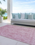 Krymera Pink Washable Indoor - Outdoor Rug - LOOMLAN - LOOMLAN Rugs - Outdoor Rugs