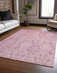 Krymera Pink Washable Indoor - Outdoor Rug - LOOMLAN - LOOMLAN Rugs - Outdoor Rugs