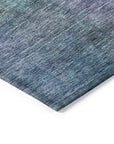 LOOMLAN Rugs Kyra Blue Washable Indoor-Outdoor Rug