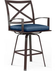 La Jolla Sunbrella Swivel Outdoor Barstool - LOOMLAN - Sunset West - Outdoor Bar Stools