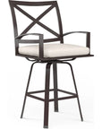 La Jolla Sunbrella Swivel Outdoor Barstool - LOOMLAN - Sunset West - Outdoor Bar Stools