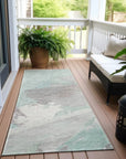 LOOMLAN Rugs Lanariyah Blue Washable Indoor-Outdoor Rug