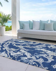 LOOMLAN Rugs Lani Blue Washable Indoor-Outdoor Rug