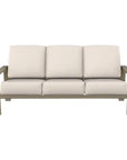 Telescope Larssen Deep Seat Cushion Three-Seat Outdoor Sofa