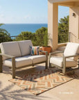 Telescope Larssen Deep Seat Two-Seat Outdoor Loveseat