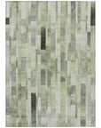 LOOMLAN Rugs Laventhia Green Washable Indoor-Outdoor Rug
