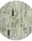 LOOMLAN Rugs Laventhia Green Washable Indoor-Outdoor Rug