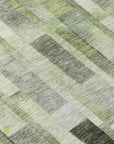 LOOMLAN Rugs Laventhia Green Washable Indoor-Outdoor Rug