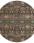 LOOMLAN Rugs Leon Brown Washable Indoor-Outdoor Rug