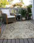LOOMLAN Rugs Leyrana Ivory Washable Indoor-Outdoor Rug