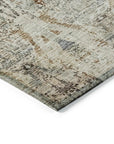 LOOMLAN Rugs Leyrana Ivory Washable Indoor-Outdoor Rug