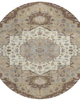 LOOMLAN Rugs Lidia Chocolate Washable Indoor-Outdoor Rug