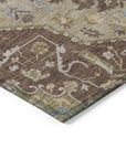 Lidia Chocolate Washable Indoor - Outdoor Rug - LOOMLAN - LOOMLAN Rugs - Outdoor Rugs