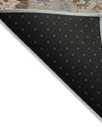 LOOMLAN Rugs Lidia Chocolate Washable Indoor-Outdoor Rug