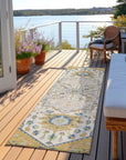 LOOMLAN Rugs Lidia Gold Washable Indoor-Outdoor Rug