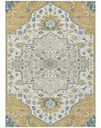LOOMLAN Rugs Lidia Gold Washable Indoor-Outdoor Rug