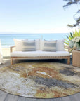 LOOMLAN Rugs Linta Brown Washable Indoor-Outdoor Rug