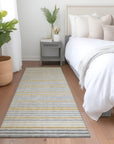 Linzia Gray Washable Indoor - Outdoor Rug - LOOMLAN - LOOMLAN Rugs - Outdoor Rugs