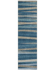 LOOMLAN Rugs Liora Blue Washable Indoor-Outdoor Rug