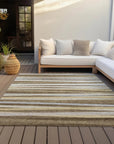 LOOMLAN Rugs Liora Brown Washable Indoor-Outdoor Rug