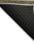 LOOMLAN Rugs Liora Brown Washable Indoor-Outdoor Rug