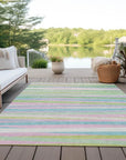 LOOMLAN Rugs Liora Green Washable Indoor-Outdoor Rug