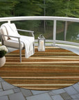 LOOMLAN Rugs Liora Orange Washable Indoor-Outdoor Rug