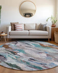 LOOMLAN Rugs Loomari Blue Washable Indoor-Outdoor Rug