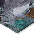 LOOMLAN Rugs Loomari Blue Washable Indoor-Outdoor Rug