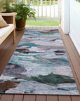 LOOMLAN Rugs Loomari Blue Washable Indoor-Outdoor Rug