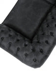 108" Vintage Black Chesterfield Leather Sofa Made to Order Sofas & Loveseats LOOMLAN By Uptown Sebastian