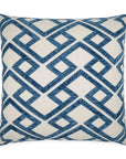 D.V. Kap Accolade Blue Geometric Blue Large Throw Pillow With Insert