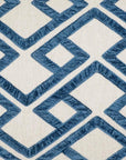 D.V. Kap Accolade Blue Geometric Blue Large Throw Pillow With Insert