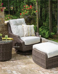 Lloyd Flanders Largo High Back Swivel Rocker Lounge Chair Wicker