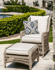 Lloyd Flanders Mackinac Wicker Outdoor Patio Lounge Chair