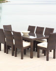 Lloyd Flanders Mesa 72" Rectangular Umbrella Dining Table