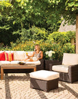 Lloyd Flanders Mesa Ottoman Premium Wicker Furniture Lloyd Flanders