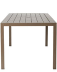 Lloyd Flanders Milan 87" Rectangular Umbrella Dining Table Made USA
