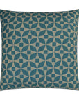 Outdoor Marquee Pillow - Turquoise Outdoor Pillows LOOMLAN By D.V. Kap