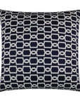 Outdoor Ocean Gate Pillow - Navy Outdoor Pillows LOOMLAN By D.V. Kap