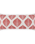 Outdoor Palmero Lumbar Pillow - Red Outdoor Pillows LOOMLAN By D.V. Kap