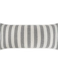 Outdoor Seaport Lumbar Pillow - Grey Outdoor Pillows LOOMLAN By D.V. Kap
