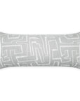 Outdoor Theon Lumbar Pillow - Grey Outdoor Pillows LOOMLAN By D.V. Kap