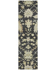 LOOMLAN Rugs Louis Black Washable Indoor-Outdoor Rug