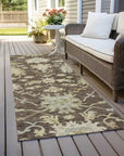 LOOMLAN Rugs Louis Brown Washable Indoor-Outdoor Rug