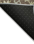 LOOMLAN Rugs Louis Brown Washable Indoor-Outdoor Rug